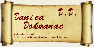 Danica Dokmanac vizit kartica